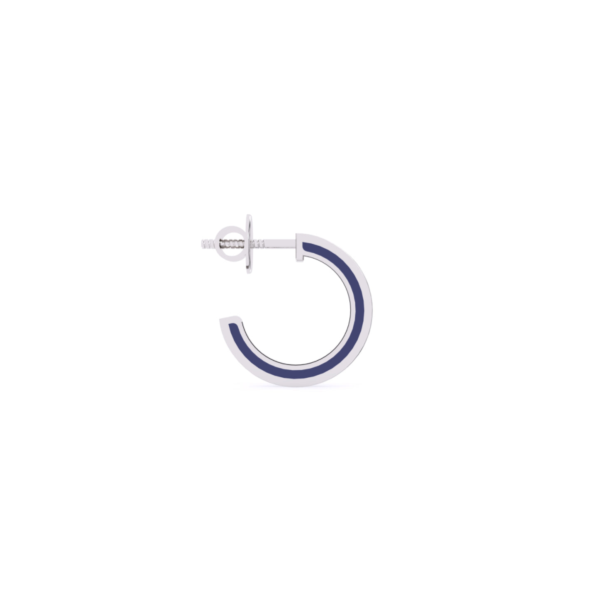 Charming Round Diamond Hoop Earrings